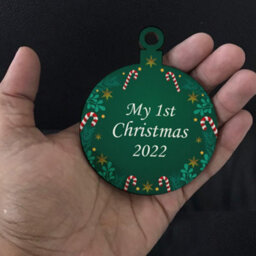 Red Ocean My 1St Christmas Gift Hanging Wooden Babys 1St Christmas Tree Decoration Keepsake - thumbnail 5