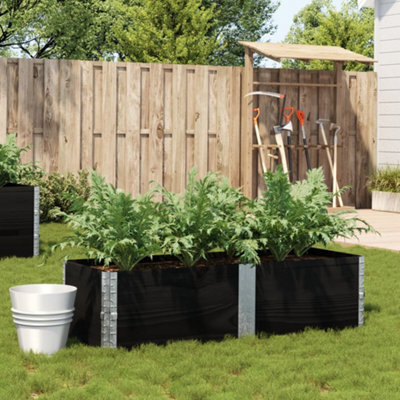 Berkfield Garden Planter Black 150X50 Cm Solid Wood Pine - image 1