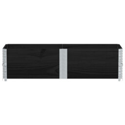 Berkfield Garden Planter Black 150X50 Cm Solid Wood Pine - thumbnail 3