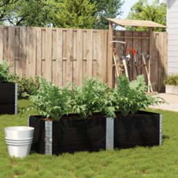 Berkfield Garden Planter Black 150X50 Cm Solid Wood Pine