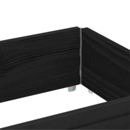 Berkfield Garden Planter Black 150X50 Cm Solid Wood Pine - thumbnail 7