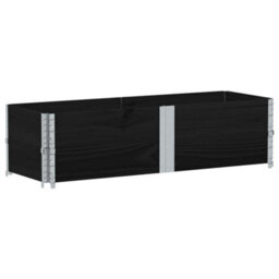 Berkfield Garden Planter Black 150X50 Cm Solid Wood Pine - thumbnail 2