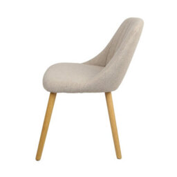 Emilia Dining Chairs In Premium Textured Linen Set Of 2 Beige - thumbnail 8