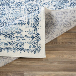 Livabliss Roma-Vintage Blue White Traditional Boho Living Dining Bedroom Rug 200 X 275 Cm Easy Care, Non Shedding - thumbnail 4