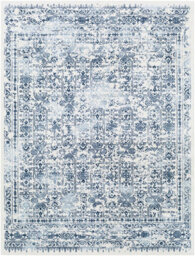 Livabliss Roma-Vintage Blue White Traditional Boho Living Dining Bedroom Rug 200 X 275 Cm Easy Care, Non Shedding - thumbnail 1