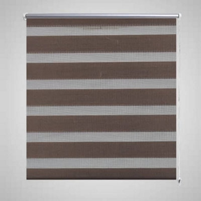 Berkfield Zebra Blind 100 X 175 Cm Coffee - image 1
