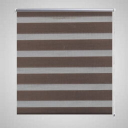Berkfield Zebra Blind 100 X 175 Cm Coffee
