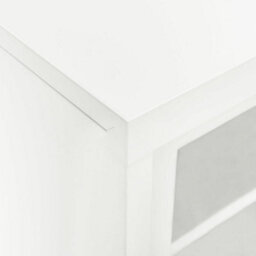 Vidaxl Sliding Door Cabinet White 90X40X90 Cm Steel - thumbnail 6