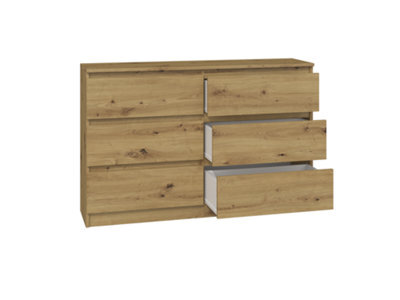 M6 120 Malwa Chest Of Drawers Artisan Oak - image 1