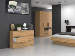 M6 120 Malwa Chest Of Drawers Artisan Oak - thumbnail 7