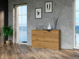 M6 120 Malwa Chest Of Drawers Artisan Oak - thumbnail 2