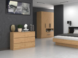 M6 120 Malwa Chest Of Drawers Artisan Oak - thumbnail 5