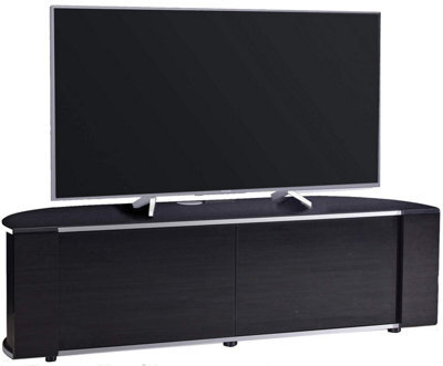 "Mda Designs Sirius 1600 Cabinet With Beamthru Remote-Friendly Gloss Black With Black Trims For Flat Screen Tvs Up To 70""" - image 1