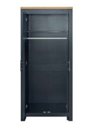 Birlea Highgate 2 Door Wardrobe Navy Blue & Oak - thumbnail 4