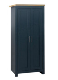 Birlea Highgate 2 Door Wardrobe Navy Blue & Oak - thumbnail 5
