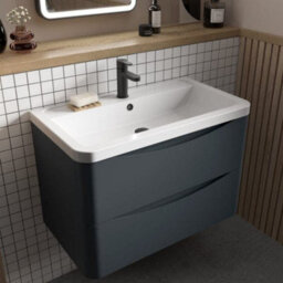 Nuie 600 W/h 2-Drawer Unit & Ceramic Basin - thumbnail 1