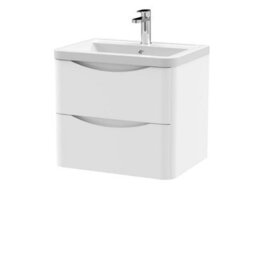 Nuie 600 W/h 2-Drawer Unit & Ceramic Basin - thumbnail 3