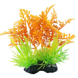 Swell Orange Fern & Green Grass Artificial Plant