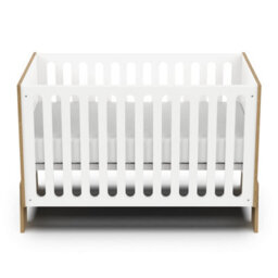 FurniComp LTD Furnicomp Elsie 60X120Cm Cot Bed- Matt White & Hamilton Oak - thumbnail 3