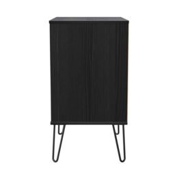 Anzio Matt Black Ash 3 Drawer Chest (H)737mm (W)575mm (D)395mm - thumbnail 3