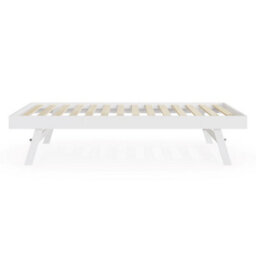 Gfw Madrid Wooden Trundle Bed Single White - thumbnail 2