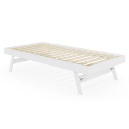 Gfw Madrid Wooden Trundle Bed Single White - thumbnail 3