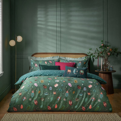Furn. Beetalis Insect Duvet Set, Double, Multicolour - image 1