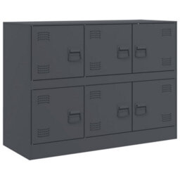 Berkfield Sideboard Anthracite 99X39X73 Cm Steel - thumbnail 2