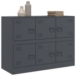 Berkfield Sideboard Anthracite 99X39X73 Cm Steel - thumbnail 4
