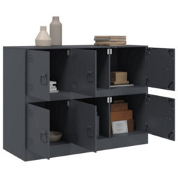 Berkfield Sideboard Anthracite 99X39X73 Cm Steel - thumbnail 5