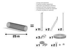 Klikstrom 75X100mm Pvc-Coated Wire Mesh Roll, (L)25M (H)1M - thumbnail 7