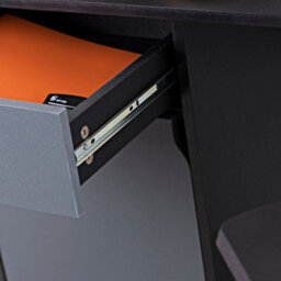 Vitinni Office Desk With Side Drawer And Cupboard For Home Office Or Student Desk, 55D X 120W X 75H Cm - thumbnail 4
