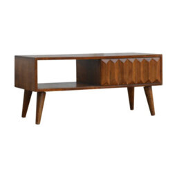 Wyld Haus Rimini Chestnut Mango Wood Sliding Door Tv Media Unit - thumbnail 4