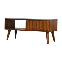 Wyld Haus Rimini Chestnut Mango Wood Sliding Door Tv Media Unit - thumbnail 5