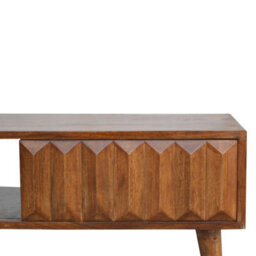 Wyld Haus Rimini Chestnut Mango Wood Sliding Door Tv Media Unit - thumbnail 7