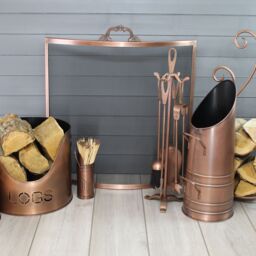 Slemcka Traditional Antique Copper Effect Coal Chute (H)505mm (D)200mm - thumbnail 2