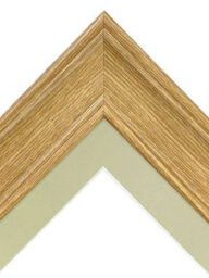 Frames By Post Scandi Oak Frame With Light Grey Mount For Image Size A2 - thumbnail 5