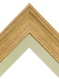 Frames By Post Scandi Oak Frame With Light Grey Mount For Image Size A2 - thumbnail 3