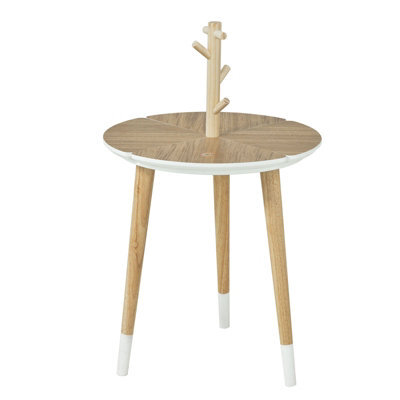 Sobuy Fbt38-Nw, Round Nesting Tables Set Of 3 Small Side End Tables,wood Effect,w40Xd40Xh67 - image 1