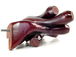 L&F Queen Anne Wooden Legs 150mm Mahogany High Set Of 4 Replacement Furniture Feet Chairs Sofas Footstools M8 (8mm) - thumbnail 3