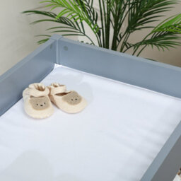 Aiyaplay Baby Changing Unit With 4 Drawers, Diaper Changing Table, Grey - thumbnail 9