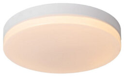 Lucide Biskit Modern Flush Ceiling Light Bathroom 40Cm - Led - 1X36W 2700K - Ip44 - White