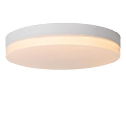 Lucide Biskit Modern Flush Ceiling Light Bathroom 40Cm - Led - 1X36W 2700K - Ip44 - White - thumbnail 5