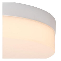 Lucide Biskit Modern Flush Ceiling Light Bathroom 40Cm - Led - 1X36W 2700K - Ip44 - White - thumbnail 6