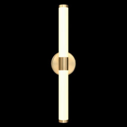 Luminosa Lighting Luminosa Axis Modern Integrated Led Wall Lamp Gold, 3000K, Acrylic Frosted Shade - thumbnail 4