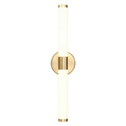 Luminosa Lighting Luminosa Axis Modern Integrated Led Wall Lamp Gold, 3000K, Acrylic Frosted Shade - thumbnail 2