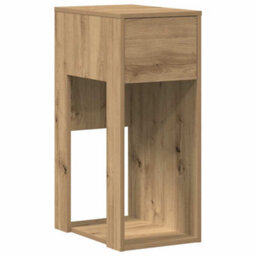 Berkfield Computer Tower Stand With Drawer Artisan Oak 30X44X74 Cm - thumbnail 2