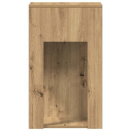Berkfield Computer Tower Stand With Drawer Artisan Oak 30X44X74 Cm - thumbnail 6