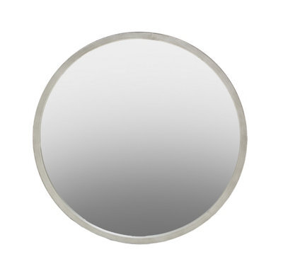 Orsina Saska Small Antique Silver Wall Mirror - image 1