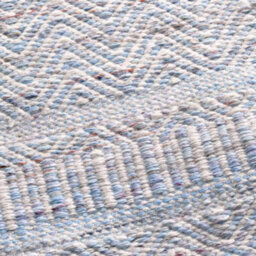 Pacific Lifestyle Outdoor Indoor Aqua Blue And White Inca Pattern Rug - thumbnail 4